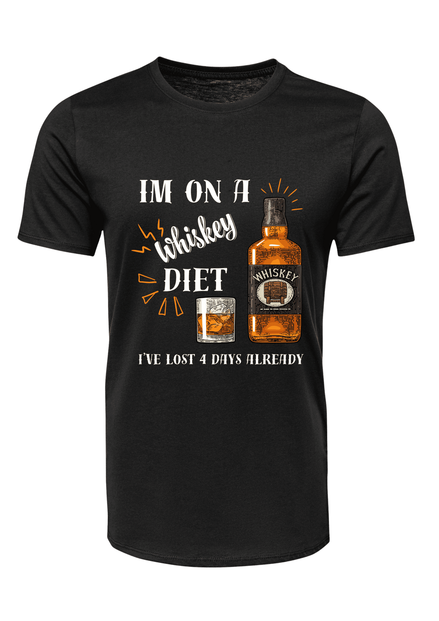 Whiskey diet Unisex Crew Neck T-Shirt
